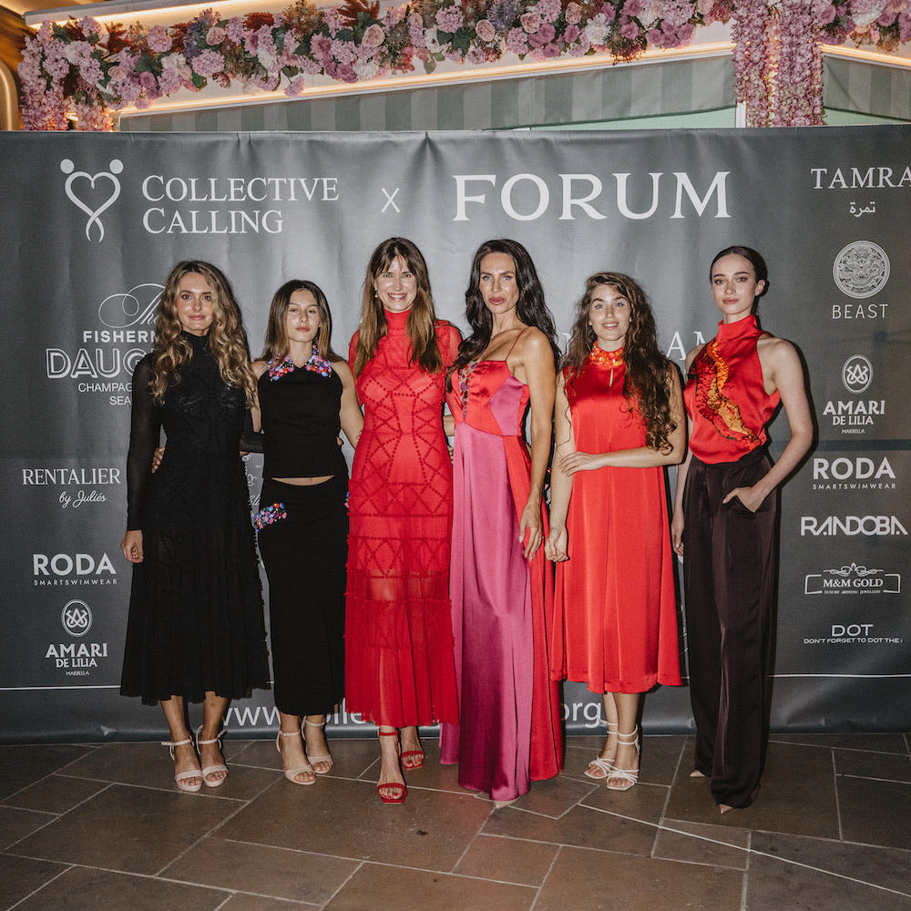VIKTORIAVARGA on the Runway at the Collective Calling Charity Gala in Marbella