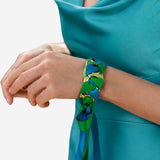 VV SILK RIBBON BRACELET - RAINFOREST