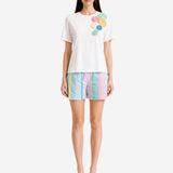 FLOWERS RIBBONED OVERSIZE T-SHIRT