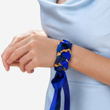 VV SILK RIBBON BRACELET - DEEP SEA