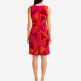 SIGNATURE NEOPRENE TRIANGLE MINI DRESS