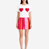DOUBLE HEART OVERSIZE PÓLÓ