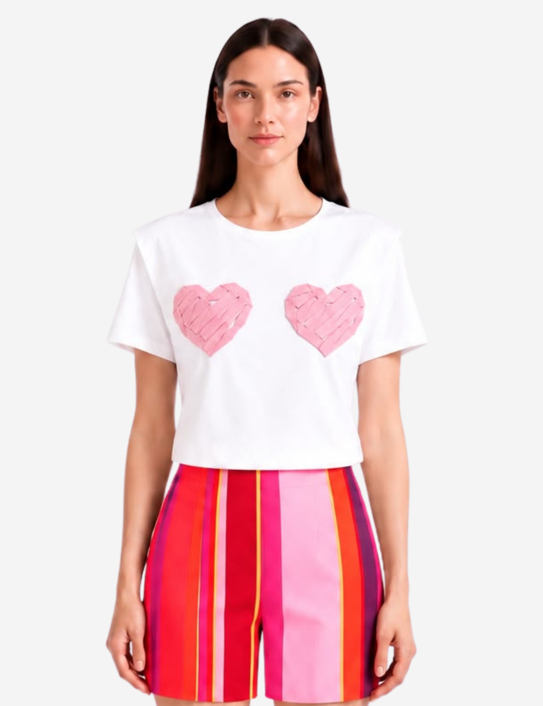 DOUBLE HEART OVERSIZE PÓLÓ