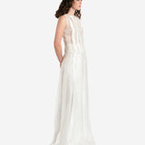 LASHES WHITE SILK ORGANZA SKIRT