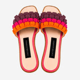 ORCHID RIBBONED SLIPPERS