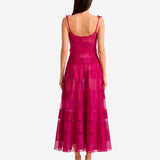 MAGENTA SELYEM ORGANZA ESTÉYLI RUHA