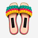 PARROT RIBBONED SLIPPERS