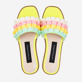 PASTEL RIBBONED SLIPPERS
