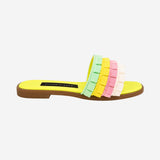 PASTEL RIBBONED SLIPPERS