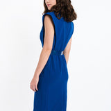 ROYAL BLUE BUSINESS CASUAL DRESS