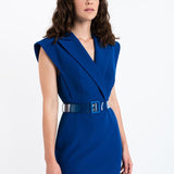 ROYAL BLUE BUSINESS CASUAL DRESS