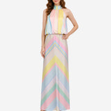 PASTEL STRIPES MAXI SKIRT