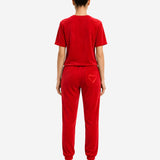 COZY VELVET RED PANTS