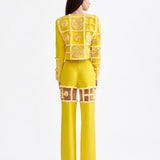 SIGNATURE TILES HERITAGE YELLOW CROP BLAZER