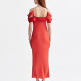 POPPY SLEEVELESS DRESS WITH ORGANZA DETAILS
