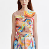 SIGNATURE RIVIERA NEOPRENE CROP TOP