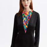 RIBBON ILLUSION MINI DRESS