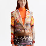 SIGNATURE RIVIERA PRINTED BLAZER
