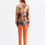 SIGNATURE RIVIERA PRINTED BLAZER