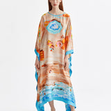 RIVIERA BLUE KAFTAN