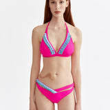 SIGNATURE VV PINK SZALAGOS HÁROMSZÖG BIKINI