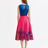 SIGNATURE PINK HAND-PAINTED SKIRT
