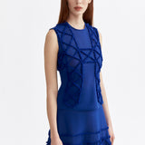 SIGNATURE POMPON ROYAL BLUE TOP