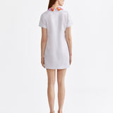 PEARL COLLAR MINI DRESS