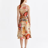 SIGNATURE RIVIERA WRAP SILK DRESS