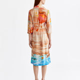 SIGNATURE RIVIERA SILK SHIRT DRESS