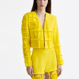 SIGNATURE TILES HERITAGE YELLOW CROP BLAZER
