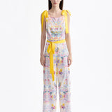 SIGNATURE LOVEBIRD SILK JUMPSUIT