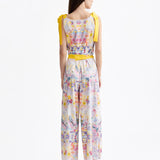 SIGNATURE LOVEBIRD SILK JUMPSUIT