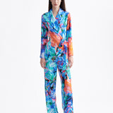 SIGNATURE BLOOM SILK PANTS