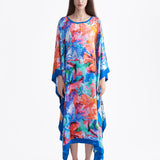 SIGNATURE BLOOM SILK KAFTAN
