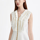 DOVE WHITE COTTON DRESS