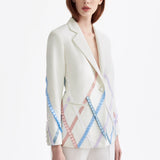 SIGNATURE BLAZER WITH SILK RIBBONS
