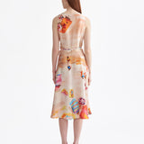 SIGNATURE RIVIERA WRAP SILK DRESS
