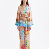 SIGNATURE RIVIERA SILK PANTS