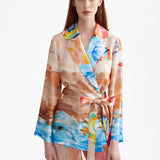 SIGNATURE RIVIERA SILK KIMONO
