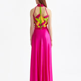 PINK SELYEM MAXI SZOKNYA