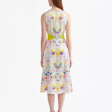 LOVEBIRD CUT-OUT SILK COCKTAIL DRESS