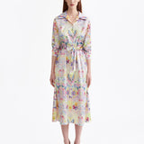 SIGNATURE LOVEBIRD PRINTED SHIRT DRESS