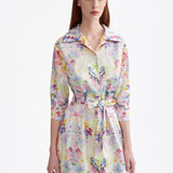 SIGNATURE LOVEBIRD PRINTED SHIRT DRESS