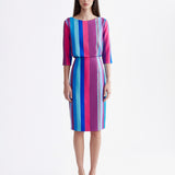 STRIPES MIDI DRESS