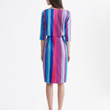 STRIPES MIDI DRESS