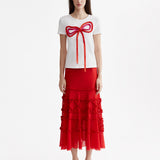RIBBONED BOW T-SHIRT