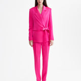 PINK SATIN PANTS