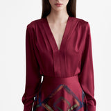 BURGUNDY BLÚZ