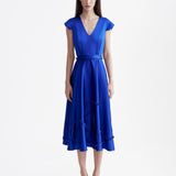SIGNATURE ROYAL BLUE RIBBONED DRESS